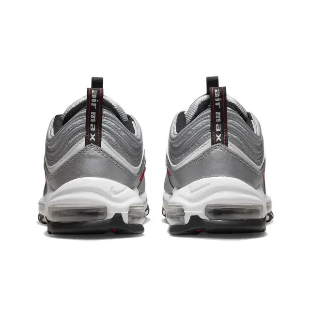 Nike Air Max 97 Metallic Silver Red Lifestyle Sneakers 3