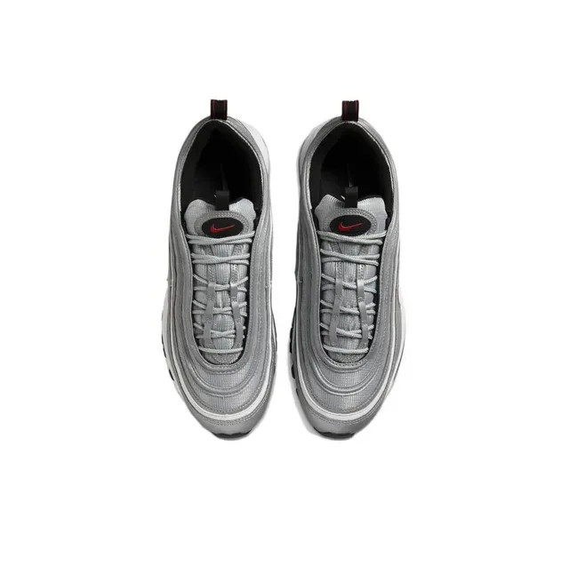 Nike Air Max 97 Metallic Silver Red Lifestyle Sneakers 5