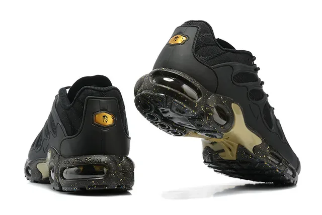 Nike Air Max Plus Chaussures Lifestyle Noir et Or 2