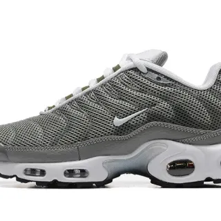 Nike Air Max Plus Gray Mesh and Synthetic Lifestyle Sneakers