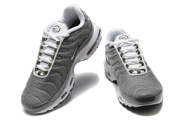 Nike Air Max Plus Gray Mesh and Synthetic Lifestyle Sneakers 2