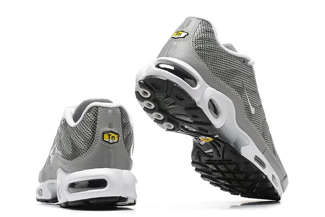 Nike Air Max Plus Gray Mesh and Synthetic Lifestyle Sneakers 6