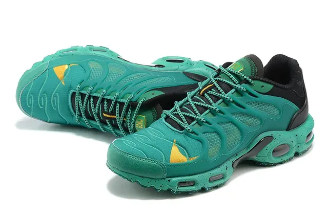 Nike Air Max Plus Teal Green Black Yellow Lifestyle Sneakers 4