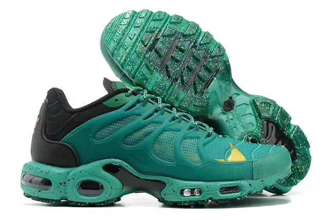 Nike Air Max Plus Teal Green Black Yellow Lifestyle Sneakers 5