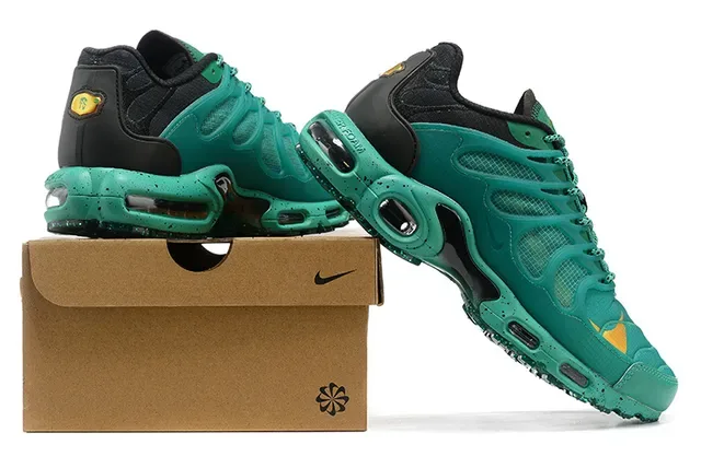 Nike Air Max Plus Teal Green Black Yellow Lifestyle Sneakers 6