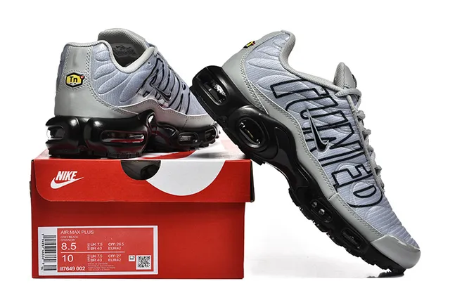 Nike Air Max Plus Tuned Gray Lifestyle Sneakers 6