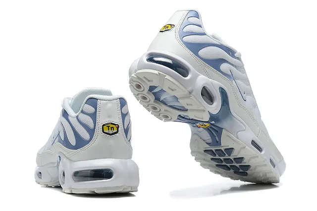 Nike Air Max Plus White and Light Blue Lifestyle Sneakers 2