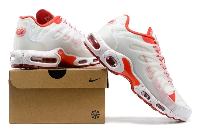 Nike Air Max Plus Blancs Orange Tacheté Lifestyle Sneakers 6