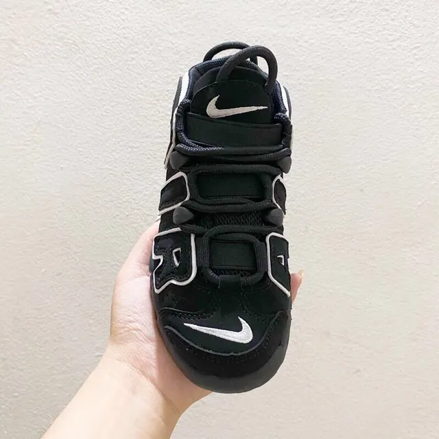 Nike Air More Uptempo Red White Black Basketball Shoes 9