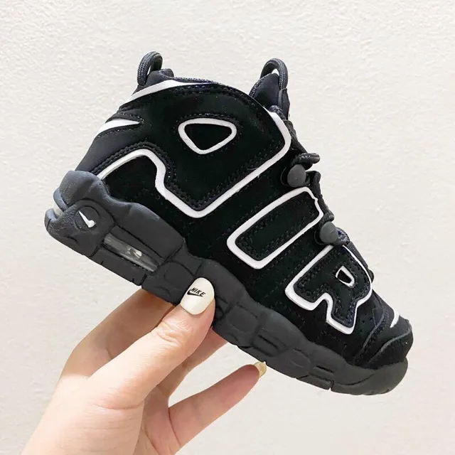 Nike Air More Uptempo Red White Black Basketball Shoes 10