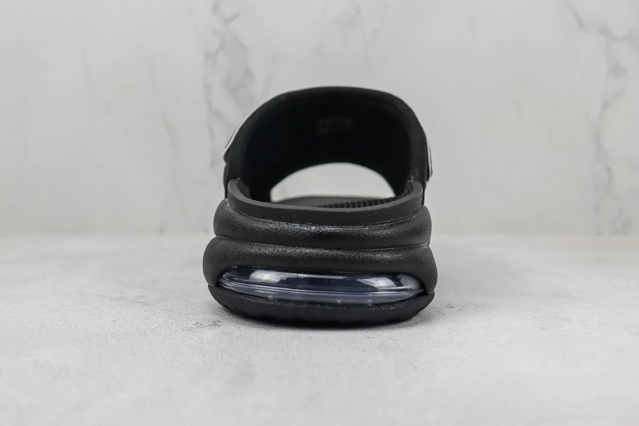 Nike Air More Uptempo Slide Black White Slippers 9
