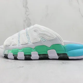 नाइके Air More Uptempo Slide व्हाइट मिंट सायन चप्पल