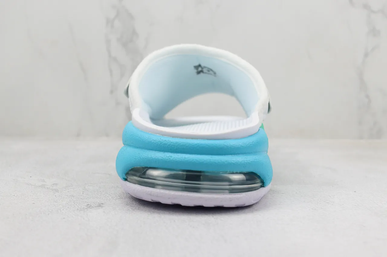 Nike Air More Uptempo Slide White Mint Cyan Slippers 9