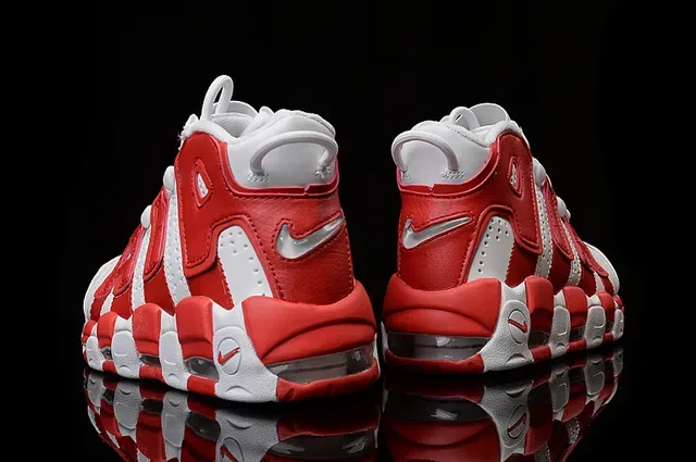 Nike Air More Uptempo 白红篮球鞋 2