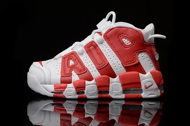 Nike Air More Uptempo 白红篮球鞋 4