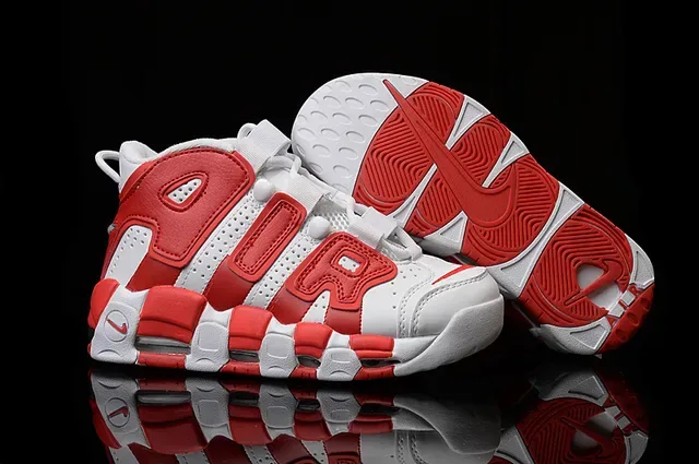 Nike Air More Uptempo 白红篮球鞋 5