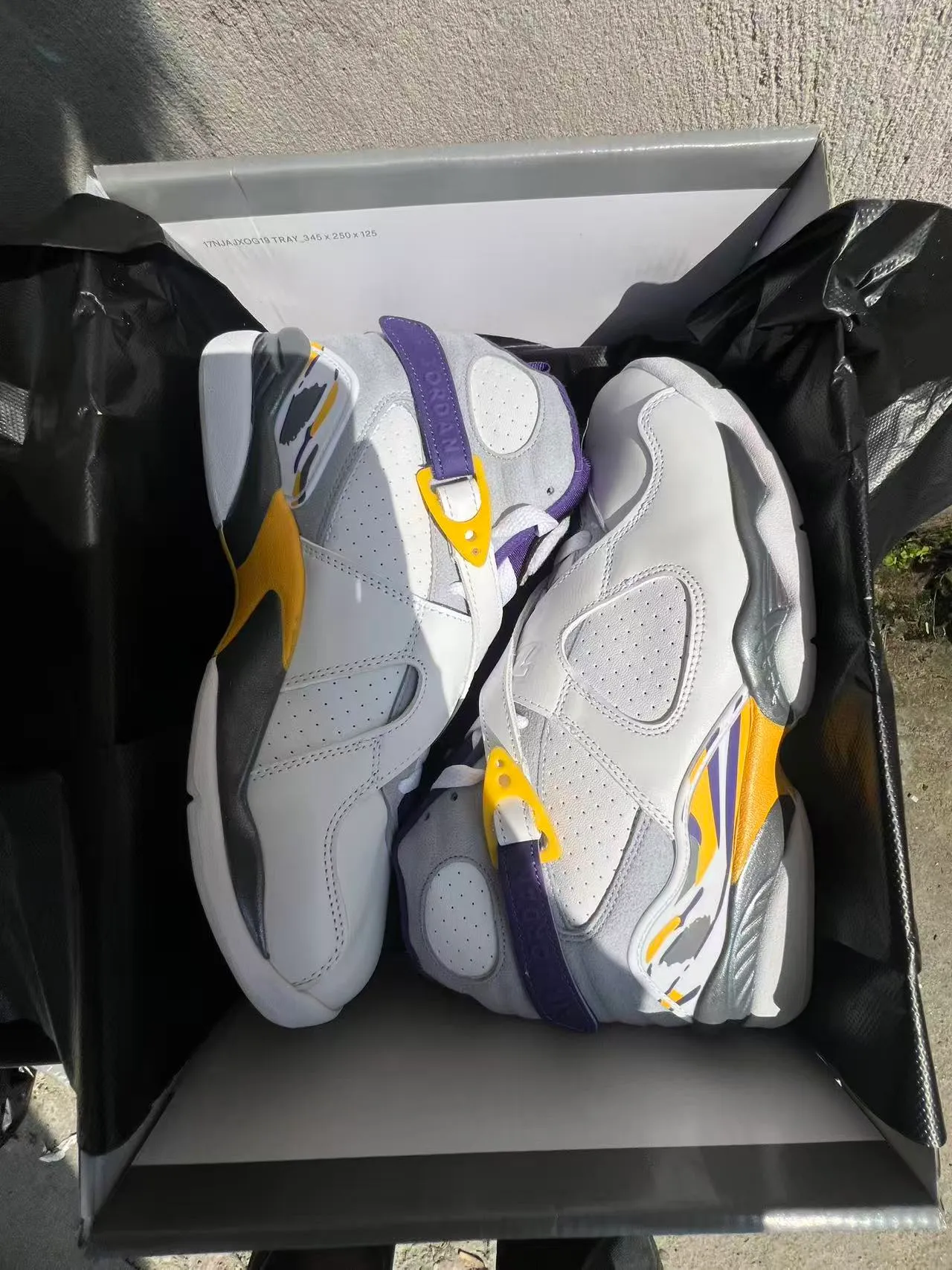Nike Air More Uptempo White Purple Yellow Gray Basketball Shoes 9
