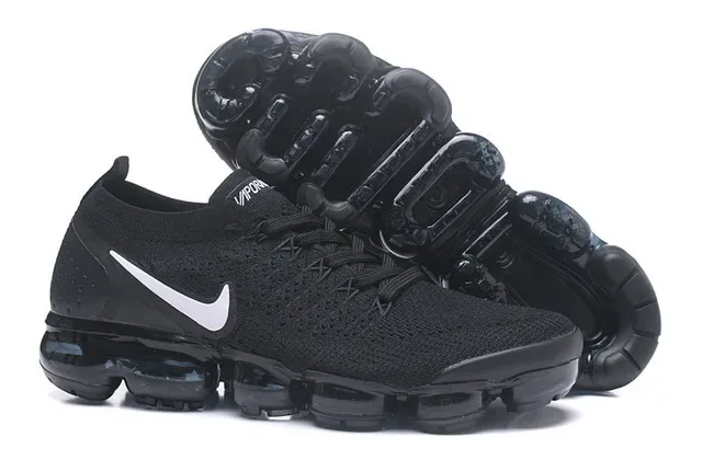 Nike Air VaporMax أحذية رياضية أسود وأبيض للأسلوب 7