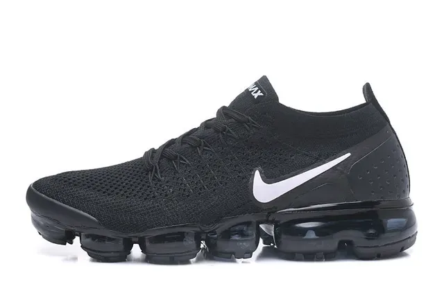 Nike Air VaporMax أحذية رياضية أسود وأبيض للأسلوب 9