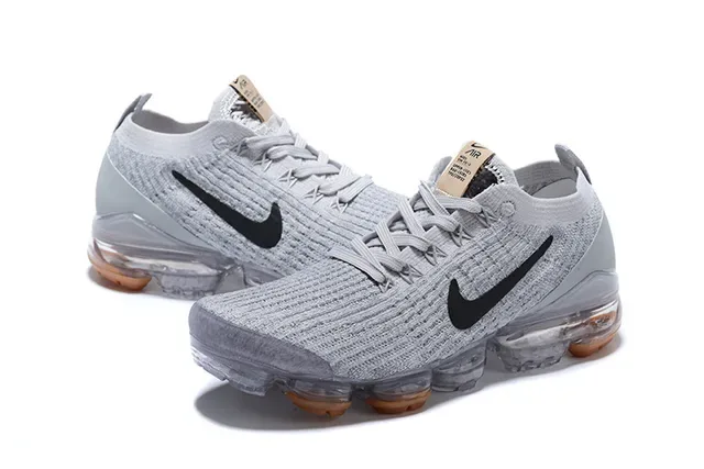 Nike Air VaporMax Flyknit Gray Black Translucent Lifestyle Sneakers 4