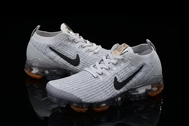 Nike Air VaporMax Flyknit Gray Black Translucent Lifestyle Sneakers 11