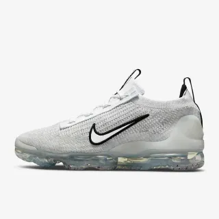 Nike Air VaporMax Gray Black Engineered Knit Upper Full-Length Visible Unit Running Shoes