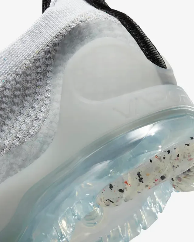 Nike Air VaporMax Gray Black Engineered Knit Upper Full-Length Visible Unit Running Shoes 2