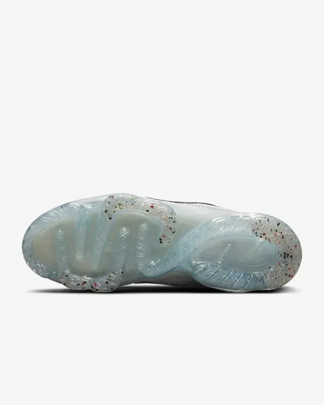 Nike Air VaporMax Gray Black Engineered Knit Upper Full-Length Visible Unit Running Shoes 8