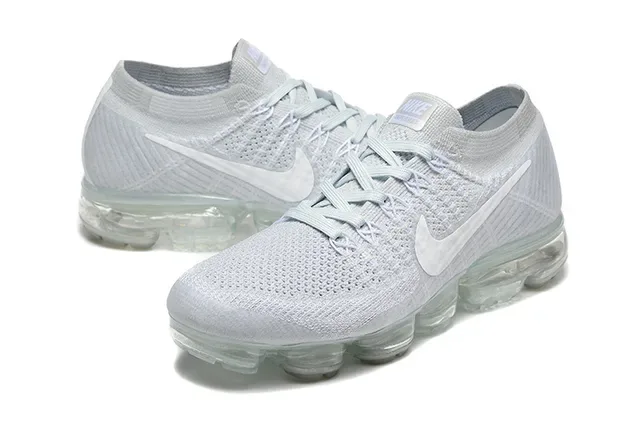 Nike Air VaporMax Gris Clair Flyknit Chaussures style de vie 5