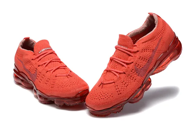 Nike Air VaporMax Red Flyknit Running Shoes 2