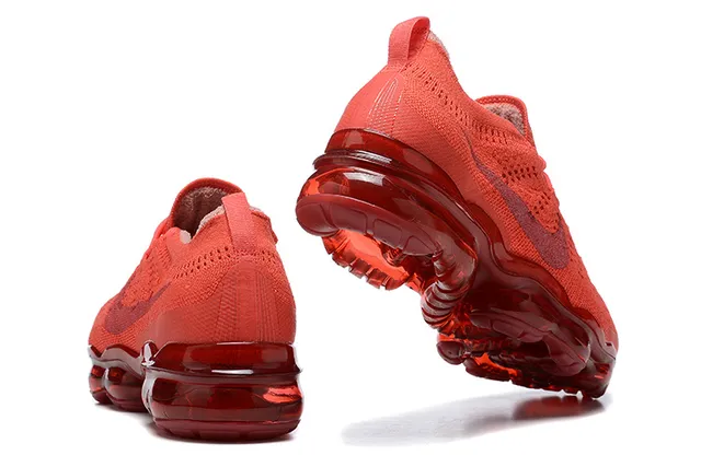 Nike Air VaporMax Red Flyknit Running Shoes 3