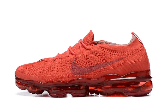 Nike Air VaporMax Red Flyknit Running Shoes 4