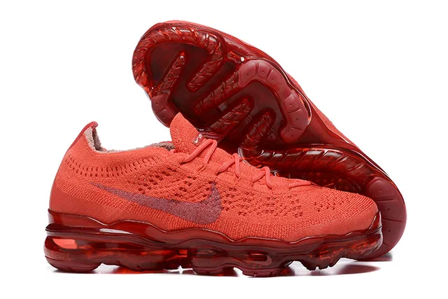 Nike Air VaporMax Red Flyknit Running Shoes 6