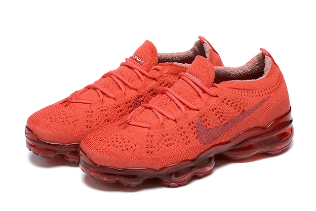 Nike Air VaporMax Red Flyknit Running Shoes 7