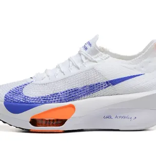 Nike Air Zoom Alphafly blanc bleu orange chaussures de course