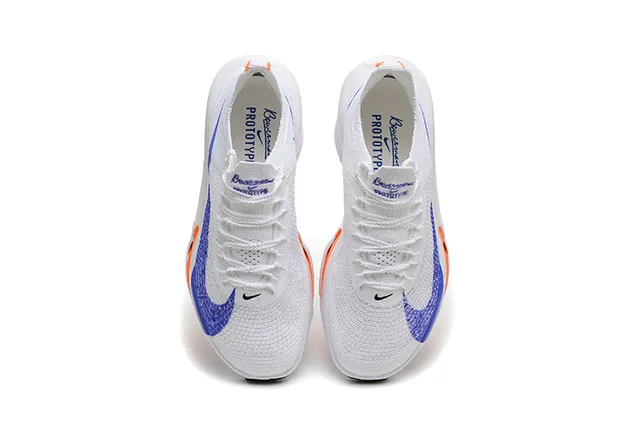 Nike Air Zoom Alphafly White Blue Orange Running Shoes 2