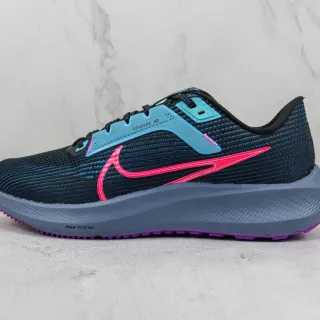 Nike Air Zoom Pegasus 40 Noir Bleu Rose Chaussures de course