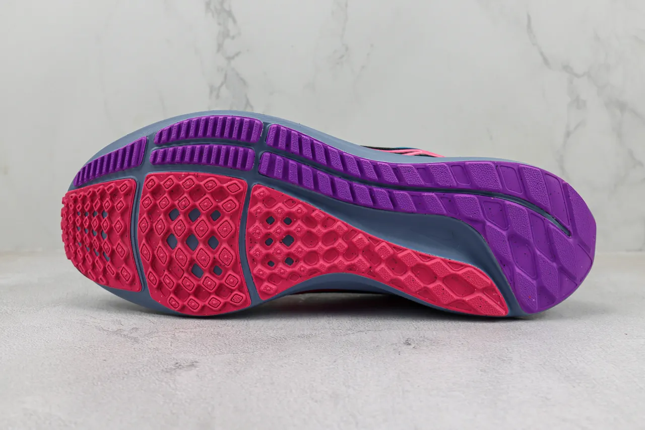 Nike Air Zoom Pegasus 40 Noir Bleu Rose Chaussures de course 8
