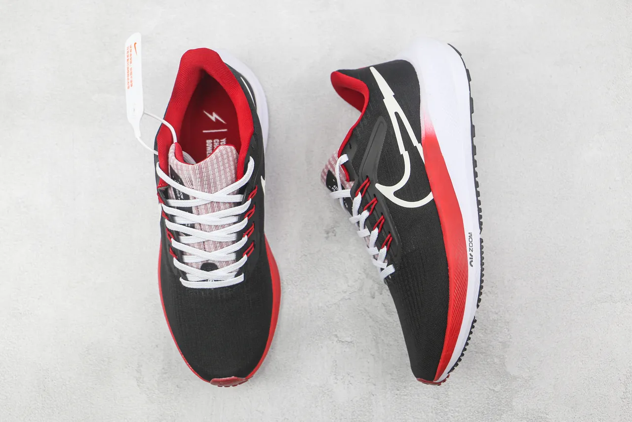 Nike Air Zoom Pegasus Black Red White Running Shoes 3