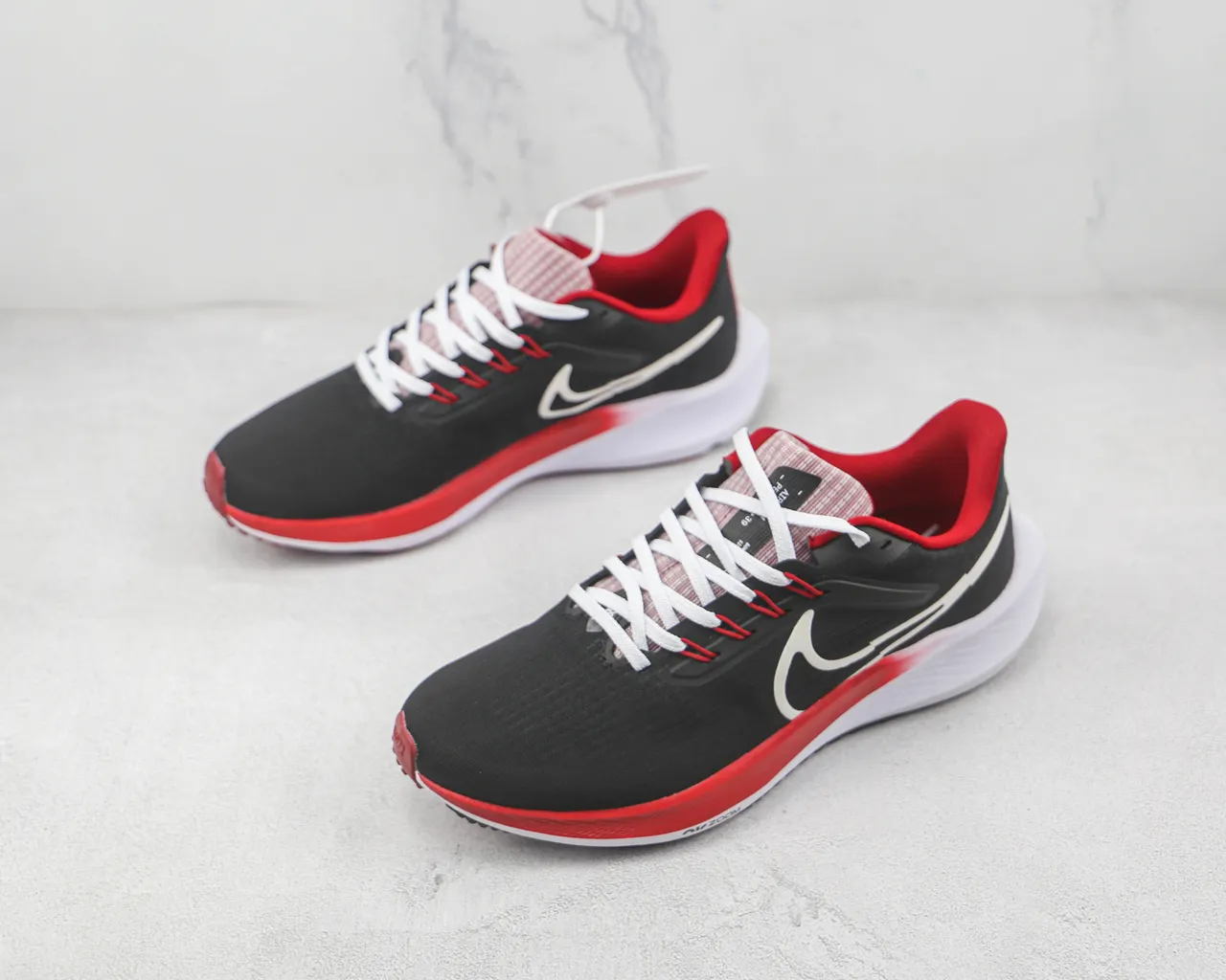 Nike Air Zoom Pegasus Black Red White Running Shoes 4