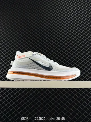 Nike Air Zoom Pegasus Premium Tênis de corrida cinza claro e laranja 2