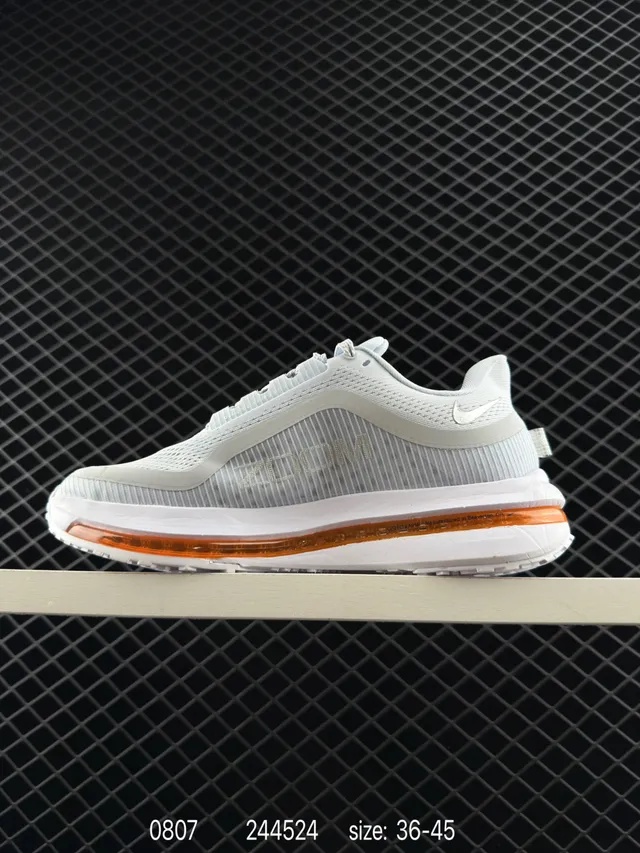 Nike Air Zoom Pegasus Premium Tênis de corrida cinza claro e laranja 6