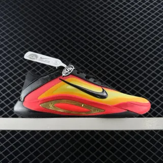 Nike Aja Wilson 1 Red Multicolor Wave-Pattern Translucent Gold Basketball Shoes