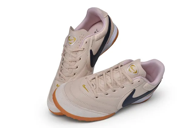 Nike Beige Marine Low-Top Daim Supérieur Turf Chaussures Football 7