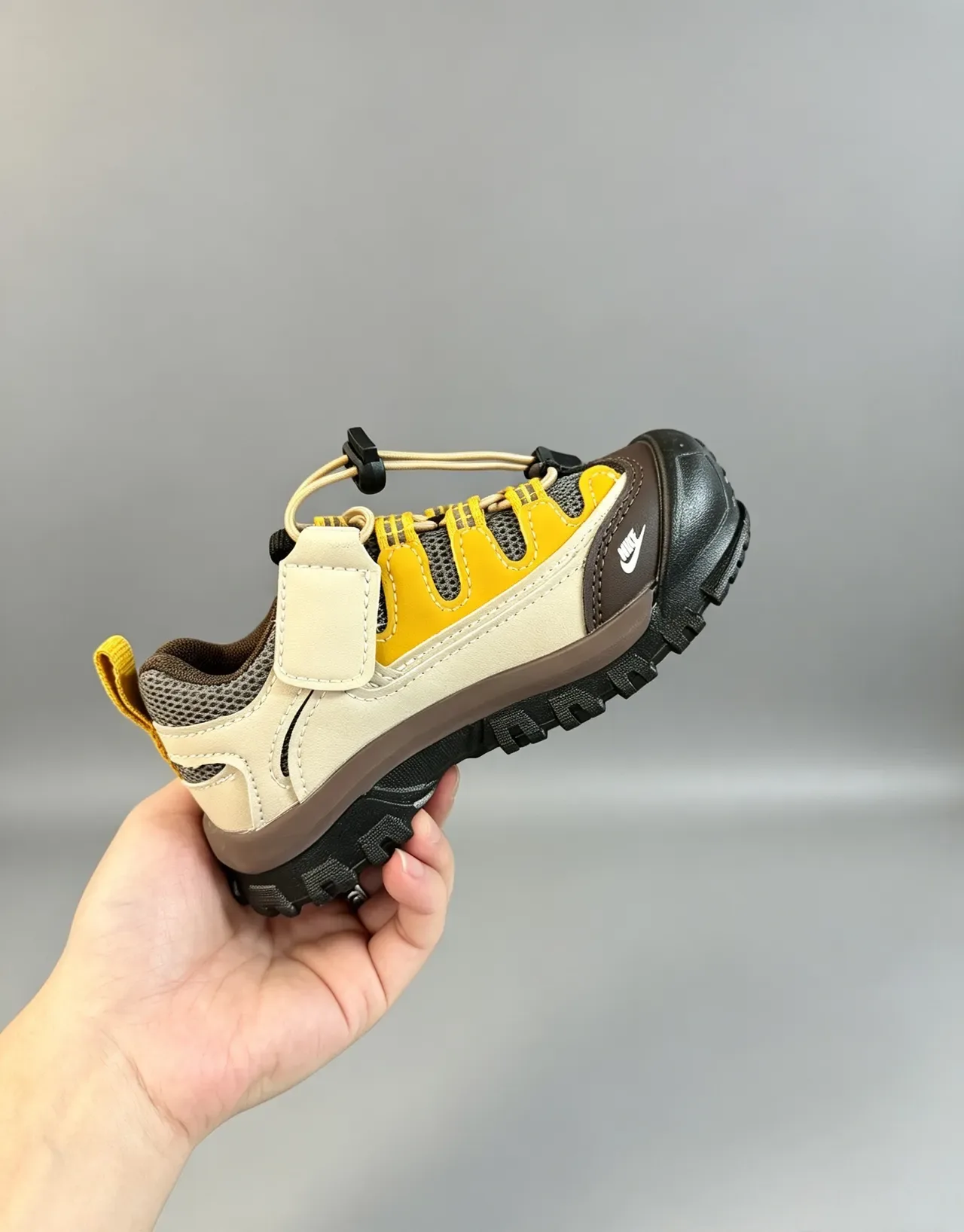 Nike Beige Purple Rugged Lugged Outsole Mixed-Material Upper Lifestyle Sneakers 8