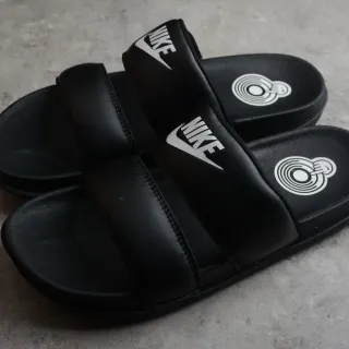 Nike Benassi JDI काला सफेद Logo चप्पल