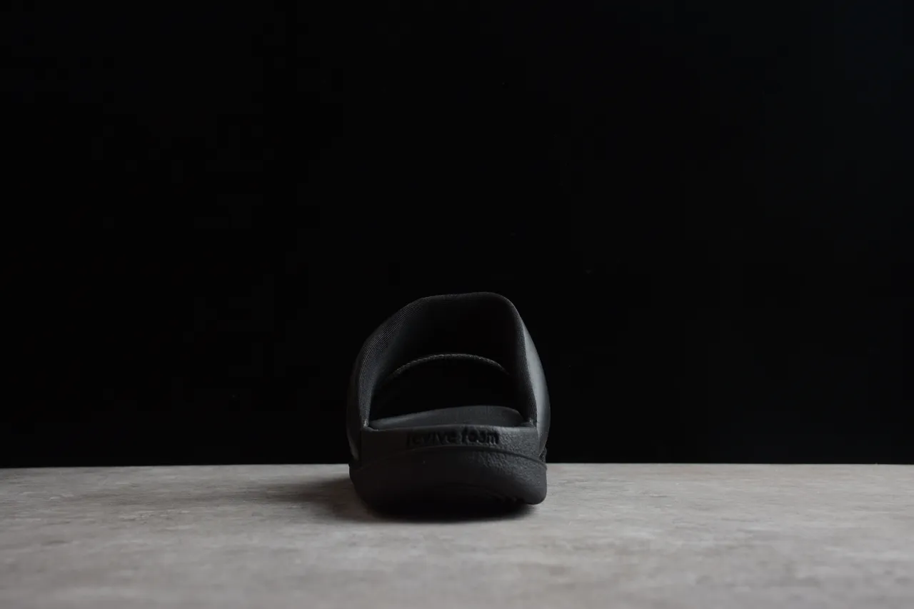 Nike Benassi JDI Black White Logo Slippers 8