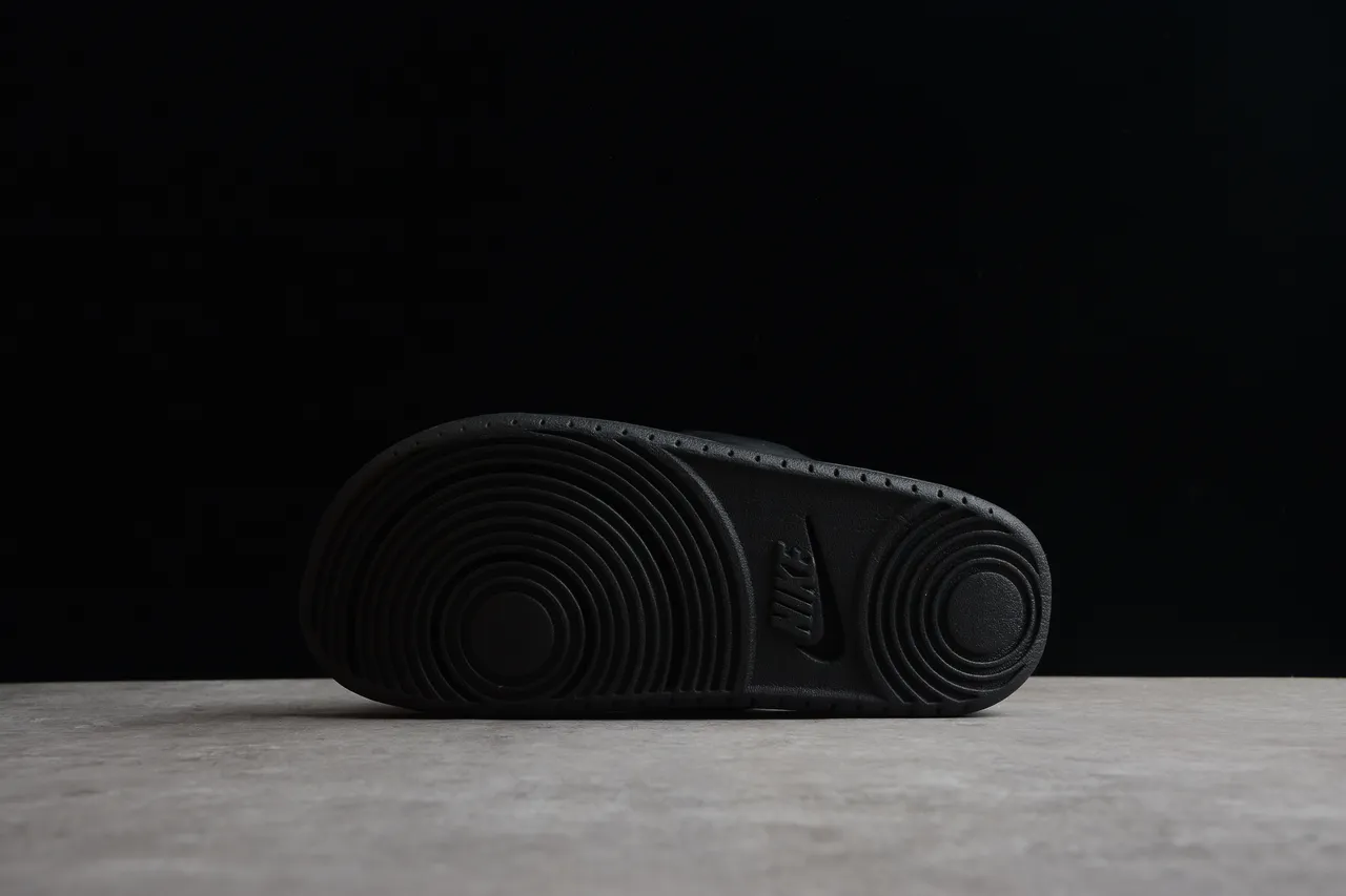 Nike Benassi JDI Black White Logo Slippers 9