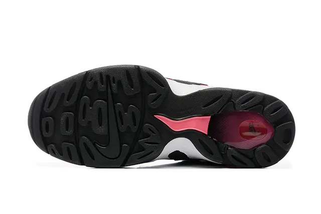 Nike Black and Pink Flame Overlay High-Top Sneaker 5