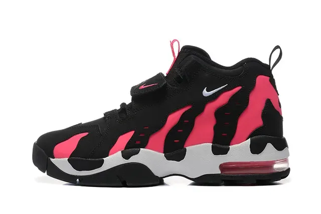 Nike Black and Pink Flame Overlay High-Top Sneaker 6